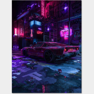 Ferrari cyber Posters and Art